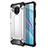 Silicone Matte Finish and Plastic Back Cover Case R01 for Xiaomi Mi 10i 5G Silver