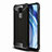 Silicone Matte Finish and Plastic Back Cover Case R01 for Xiaomi Redmi 10X 4G Black