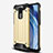 Silicone Matte Finish and Plastic Back Cover Case R01 for Xiaomi Redmi 10X 4G Gold