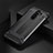 Silicone Matte Finish and Plastic Back Cover Case R01 for Xiaomi Redmi Note 8 Pro Black