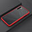 Silicone Matte Finish and Plastic Back Cover Case R03 for Oppo Find X2 Lite Red