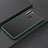 Silicone Matte Finish and Plastic Back Cover Case R03 for Xiaomi Redmi Note 8 (2021) Cyan