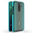 Silicone Matte Finish and Plastic Back Cover Case R03 for Xiaomi Redmi Note 8 Pro Cyan