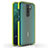 Silicone Matte Finish and Plastic Back Cover Case R03 for Xiaomi Redmi Note 8 Pro Yellow