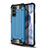 Silicone Matte Finish and Plastic Back Cover Case U01 for Huawei Honor 30 Pro Sky Blue