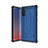 Silicone Matte Finish and Plastic Back Cover Case U01 for Samsung Galaxy Note 10 5G Blue and Black