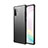 Silicone Matte Finish and Plastic Back Cover Case U01 for Samsung Galaxy Note 10 Plus 5G Black