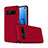 Silicone Matte Finish and Plastic Back Cover Case U01 for Samsung Galaxy S10 Red