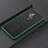 Silicone Matte Finish and Plastic Back Cover Case U01 for Vivo X50 Lite Cyan
