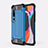 Silicone Matte Finish and Plastic Back Cover Case U01 for Xiaomi Mi 10 Sky Blue