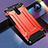 Silicone Matte Finish and Plastic Back Cover Case U01 for Xiaomi Redmi 8 Red