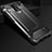 Silicone Matte Finish and Plastic Back Cover Case U01 for Xiaomi Redmi K30 5G Black