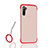 Silicone Matte Finish and Plastic Back Cover Case U03 for Samsung Galaxy Note 10 5G Red