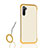 Silicone Matte Finish and Plastic Back Cover Case U03 for Samsung Galaxy Note 10 5G Yellow