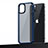 Silicone Matte Finish and Plastic Back Cover Case U04 for Apple iPhone 13 Mini