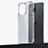 Silicone Matte Finish and Plastic Back Cover Case U04 for Apple iPhone 14 Pro Max Clear