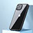Silicone Matte Finish and Plastic Back Cover Case U05 for Apple iPhone 13 Mini Black