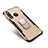Silicone Matte Finish and Plastic Back Cover Case with Finger Ring Stand A01 for Huawei Nova 4 Gold