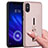 Silicone Matte Finish and Plastic Back Cover Case with Finger Ring Stand for Xiaomi Mi 8 Pro Global Version