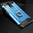 Silicone Matte Finish and Plastic Back Cover Case with Finger Ring Stand for Xiaomi Redmi K30 5G Sky Blue