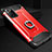 Silicone Matte Finish and Plastic Back Cover Case with Finger Ring Stand N01 for Samsung Galaxy Note 20 Ultra 5G