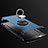 Silicone Matte Finish and Plastic Back Cover Case with Finger Ring Stand S01 for Apple iPhone 7