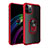 Silicone Matte Finish and Plastic Back Cover Case with Magnetic Finger Ring Stand for Apple iPhone 12 Pro