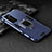 Silicone Matte Finish and Plastic Back Cover Case with Magnetic Finger Ring Stand for Huawei P40