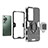 Silicone Matte Finish and Plastic Back Cover Case with Magnetic Finger Ring Stand for Huawei P60