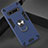 Silicone Matte Finish and Plastic Back Cover Case with Magnetic Finger Ring Stand for LG V60 ThinQ 5G