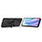 Silicone Matte Finish and Plastic Back Cover Case with Magnetic Finger Ring Stand for Oppo Reno7 Pro 5G