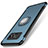 Silicone Matte Finish and Plastic Back Cover Case with Magnetic Finger Ring Stand for Samsung Galaxy S7 Edge G935F Sky Blue