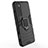 Silicone Matte Finish and Plastic Back Cover Case with Magnetic Finger Ring Stand for Vivo Y70 (2020)