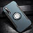 Silicone Matte Finish and Plastic Back Cover Case with Magnetic Finger Ring Stand for Xiaomi Mi 9 Pro 5G
