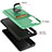 Silicone Matte Finish and Plastic Back Cover Case with Magnetic Finger Ring Stand J03S for Samsung Galaxy S22 5G