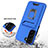 Silicone Matte Finish and Plastic Back Cover Case with Magnetic Finger Ring Stand J03S for Samsung Galaxy S23 5G