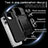 Silicone Matte Finish and Plastic Back Cover Case with Magnetic Finger Ring Stand KC7 for Apple iPhone 13 Pro