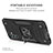 Silicone Matte Finish and Plastic Back Cover Case with Magnetic Finger Ring Stand MQ1 for Samsung Galaxy A04s