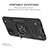Silicone Matte Finish and Plastic Back Cover Case with Magnetic Finger Ring Stand MQ1 for Samsung Galaxy A42 5G