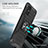 Silicone Matte Finish and Plastic Back Cover Case with Magnetic Finger Ring Stand MQ1 for Samsung Galaxy A51 4G