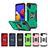 Silicone Matte Finish and Plastic Back Cover Case with Magnetic Finger Ring Stand MQ1 for Samsung Galaxy M01 Core