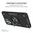 Silicone Matte Finish and Plastic Back Cover Case with Magnetic Finger Ring Stand MQ1 for Samsung Galaxy M53 5G