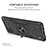 Silicone Matte Finish and Plastic Back Cover Case with Magnetic Finger Ring Stand MQ1 for Samsung Galaxy Note 10 Lite