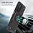 Silicone Matte Finish and Plastic Back Cover Case with Magnetic Finger Ring Stand MQ1 for Xiaomi Mi 10T 5G