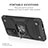 Silicone Matte Finish and Plastic Back Cover Case with Magnetic Finger Ring Stand MQ1 for Xiaomi Mi 10T Pro 5G
