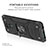 Silicone Matte Finish and Plastic Back Cover Case with Magnetic Finger Ring Stand MQ1 for Xiaomi Poco M2 Pro