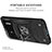 Silicone Matte Finish and Plastic Back Cover Case with Magnetic Finger Ring Stand MQ1 for Xiaomi Redmi Note 11R 5G