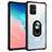 Silicone Matte Finish and Plastic Back Cover Case with Magnetic Finger Ring Stand MQ2 for Samsung Galaxy S10 Lite