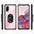 Silicone Matte Finish and Plastic Back Cover Case with Magnetic Finger Ring Stand MQ2 for Samsung Galaxy S20