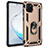 Silicone Matte Finish and Plastic Back Cover Case with Magnetic Finger Ring Stand MQ3 for Samsung Galaxy A81